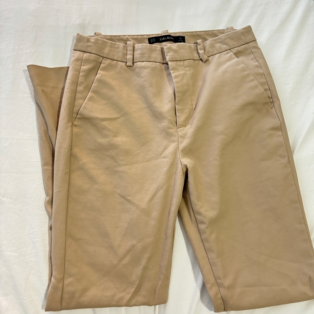 ZARA basic khaki skinny pants